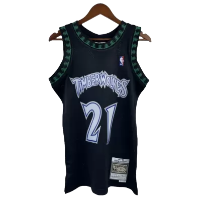 Men's Timberwolves Garnett #21 Minnesota Timberwolves Vintage NBA Jersey 2003/04 - jerseystop