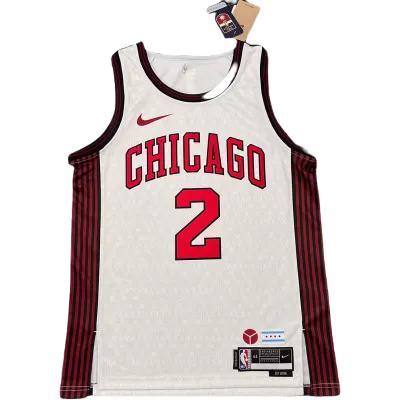 Men's Lonzo Ball #2 Chicago Bulls Swingman Vintage NBA Jersey - City Edition 2022/23 - jerseystop