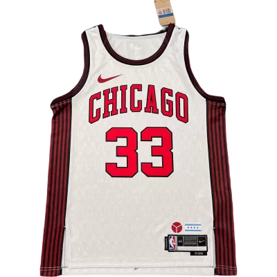 Men's Bulls Pippen #33 Chicago Bulls Vintage NBA Jersey 2022/23 - jerseystop