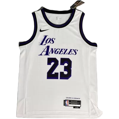 Men's Los Angeles Lakers LeBron James #23 Swingman NBA Jersey - Association Edition 2022/23 - jerseystop