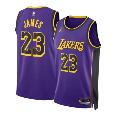 Men's Los Angeles Lakers LeBron James #23 Swingman NBA Jersey 2022/23 - jerseystop