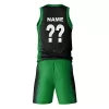 Kids Basketball Uniforms Personalized Customized Swingman Jersey - Grace Enforcers Green (Top+Shorts) - jerseystop