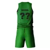 Kids Basketball Uniforms Personalized Customized Swingman Jersey Green (Top+Shorts) - jerseystop