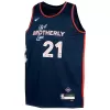 Kids's Philadelphia 76ers Joel Embiid #21 Swingman NBA Jersey - City Edition - jerseystop