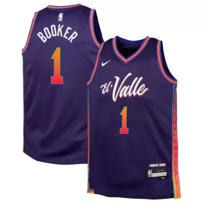 Kids's Phoenix Suns Devin Booker #1 Swingman NBA Jersey - City Edition - jerseystop