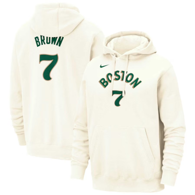 Men's Boston Celtics Jaylen Brown #7 NBA Jersey Hoodie - City Edition 2023/24 - jerseystop